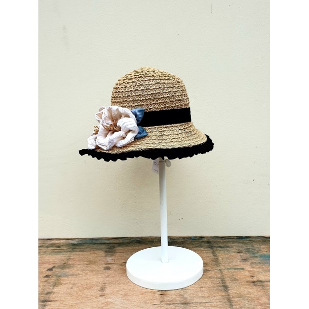 Grevi vasarinė šiaudinė skrybėlė